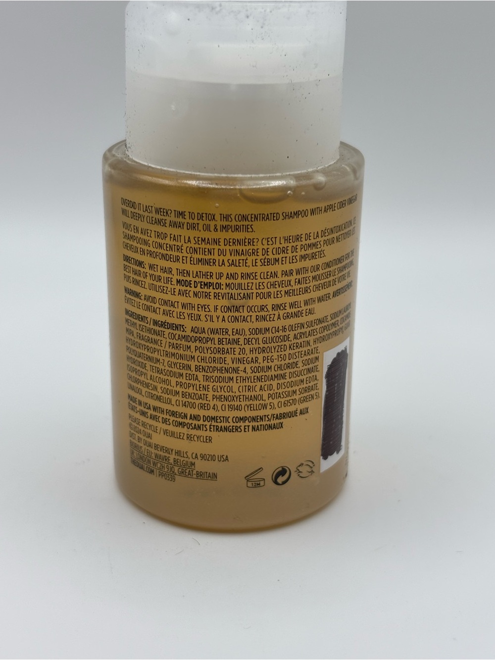 OUAI Detox Shampoo 3 oz Travel Size New - Picture 4 of 5